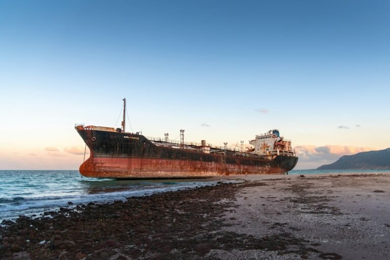 Shipwreck on Yemen Red Sea coast